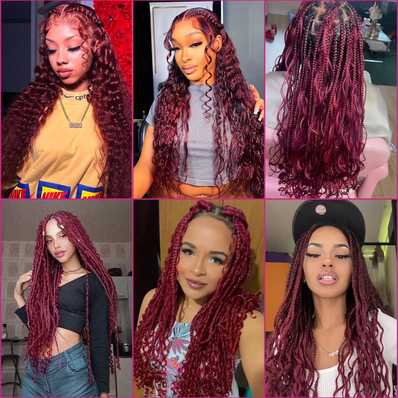 RESACA Deep Wave Bulk Human Hair for Braiding 20 Inch 100g 2 Bundle Boho Braids Human Hair Water Wet and Wavy 100% Unprocessed Brazilian Virgin Hair Extensions Kinky Curly (99j)