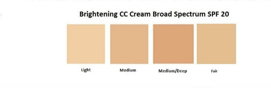 Brightening Color Correcting CC Cream SPF 20 mediam coverage - 4 in 1 - Foundation sunscreen anti aging moisturizer (Light)