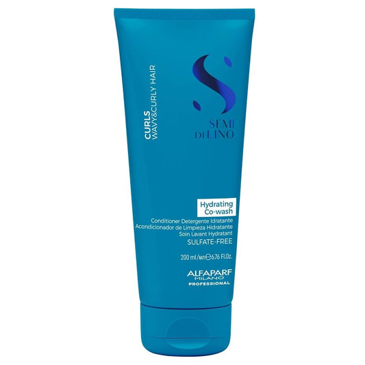 Alfaparf Milano Semi di Lino Hydrating Co-Wash - Foam-Free Conditioner for Curly Hair - Increases Hair Shine, Manages Frizz Control & Prolongs Cosmetic Color - Vegan & Sulfate Free (250ml)