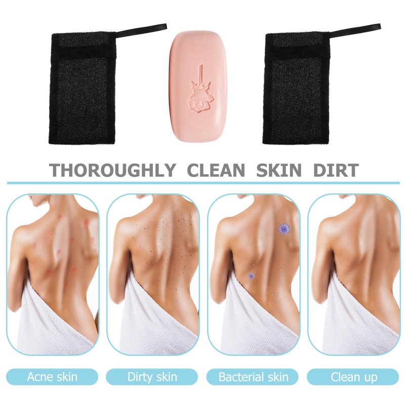 Healifty Bubble Mesh Soap Pouch 10Pcs Black Net Bags 7.87X4.72 Inch for Face Cleansing Foaming and Exfoliating with Natural Soap Saver Nets