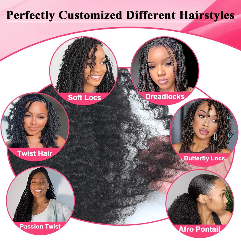 Afro Kinkys Bulk Human Hair for Braiding Afro Kinky-Curly Human Hair Bulk for Twist Ginger 18 Inch 50g/Bundle No Weft 4c Kinky Curly Bundles for Braids Micro Locs Dreadlock Extensions #350